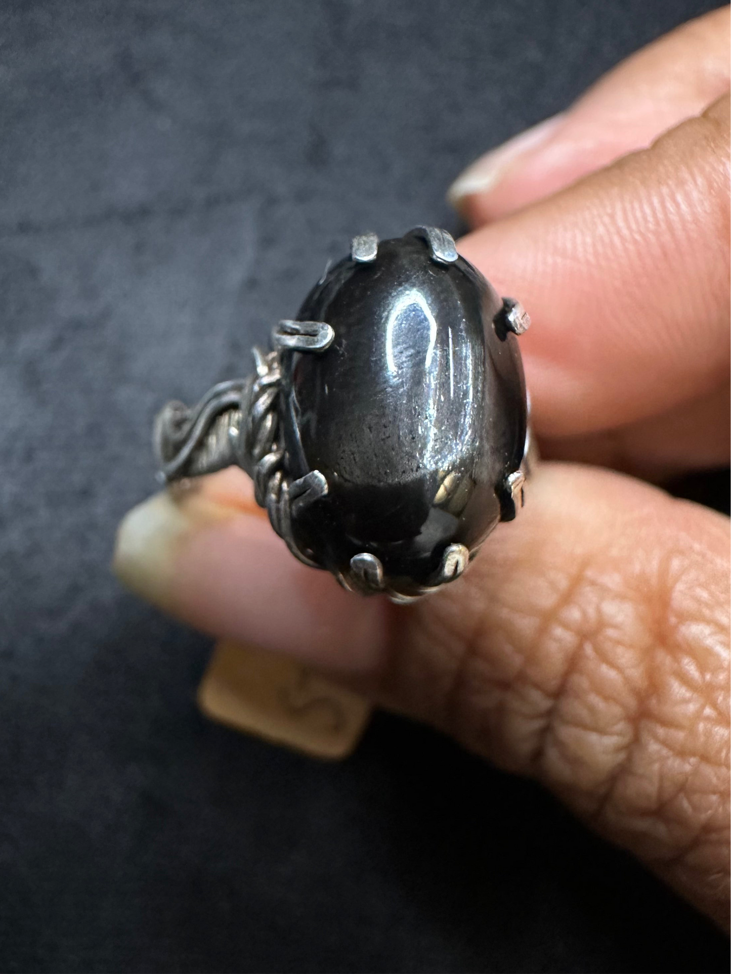 925 Black Moonstone