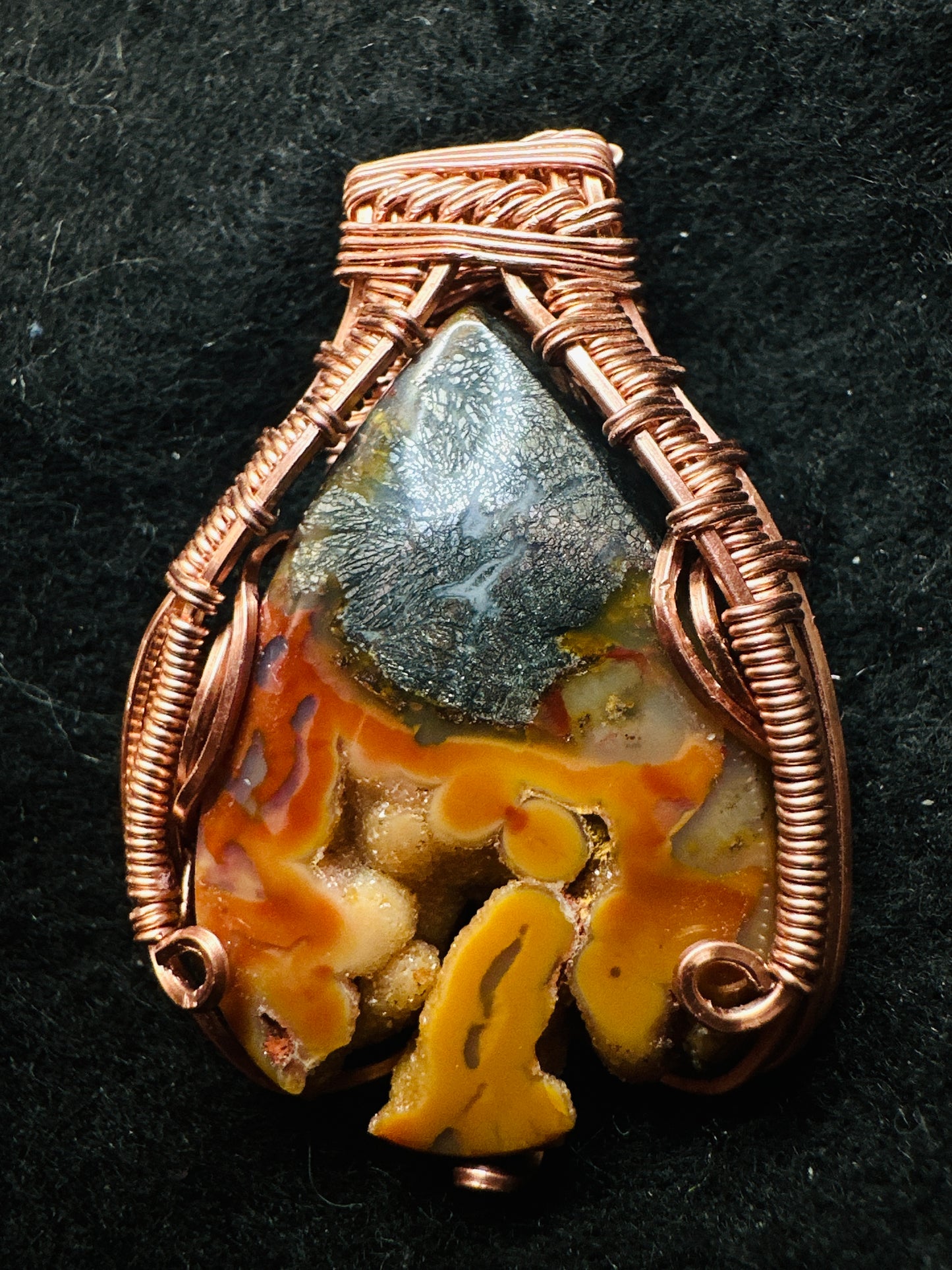 Druzy Marcasite Spade