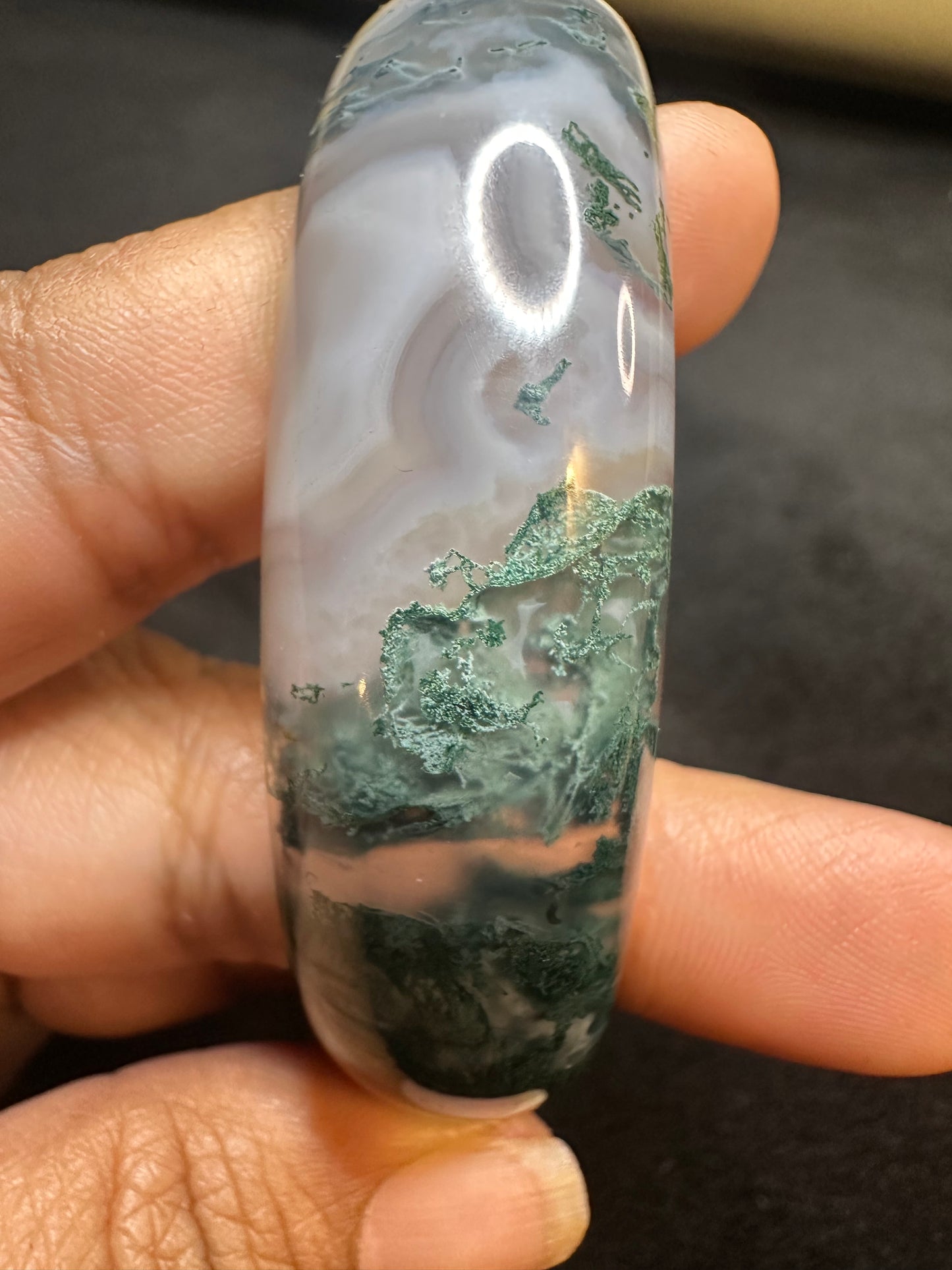 Moss Agate Bangle 2