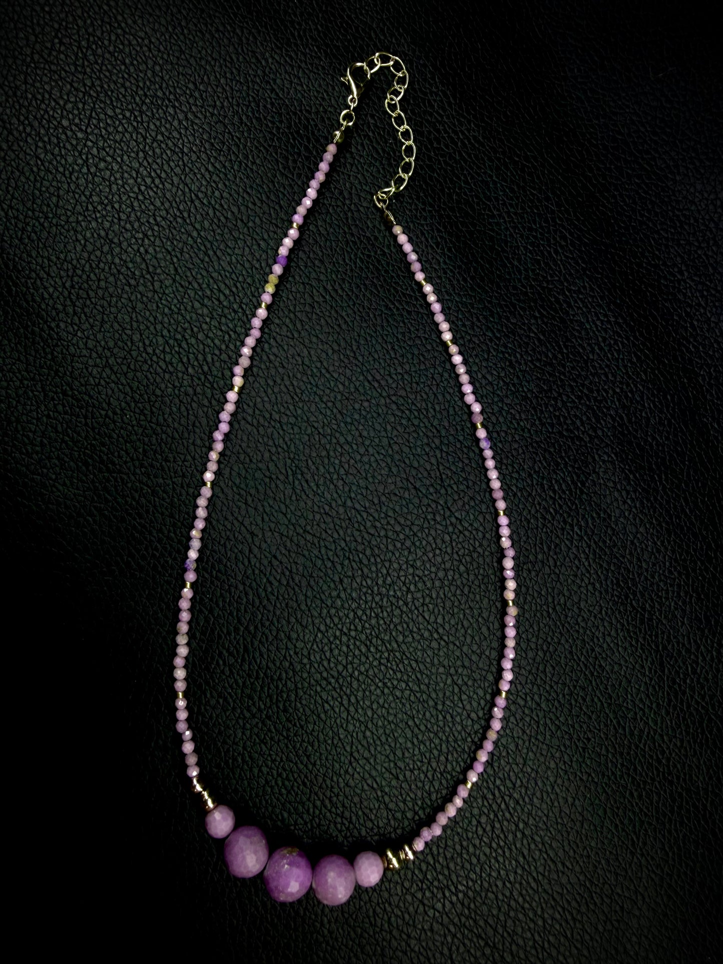 Phosphosiderite Bead Necklace