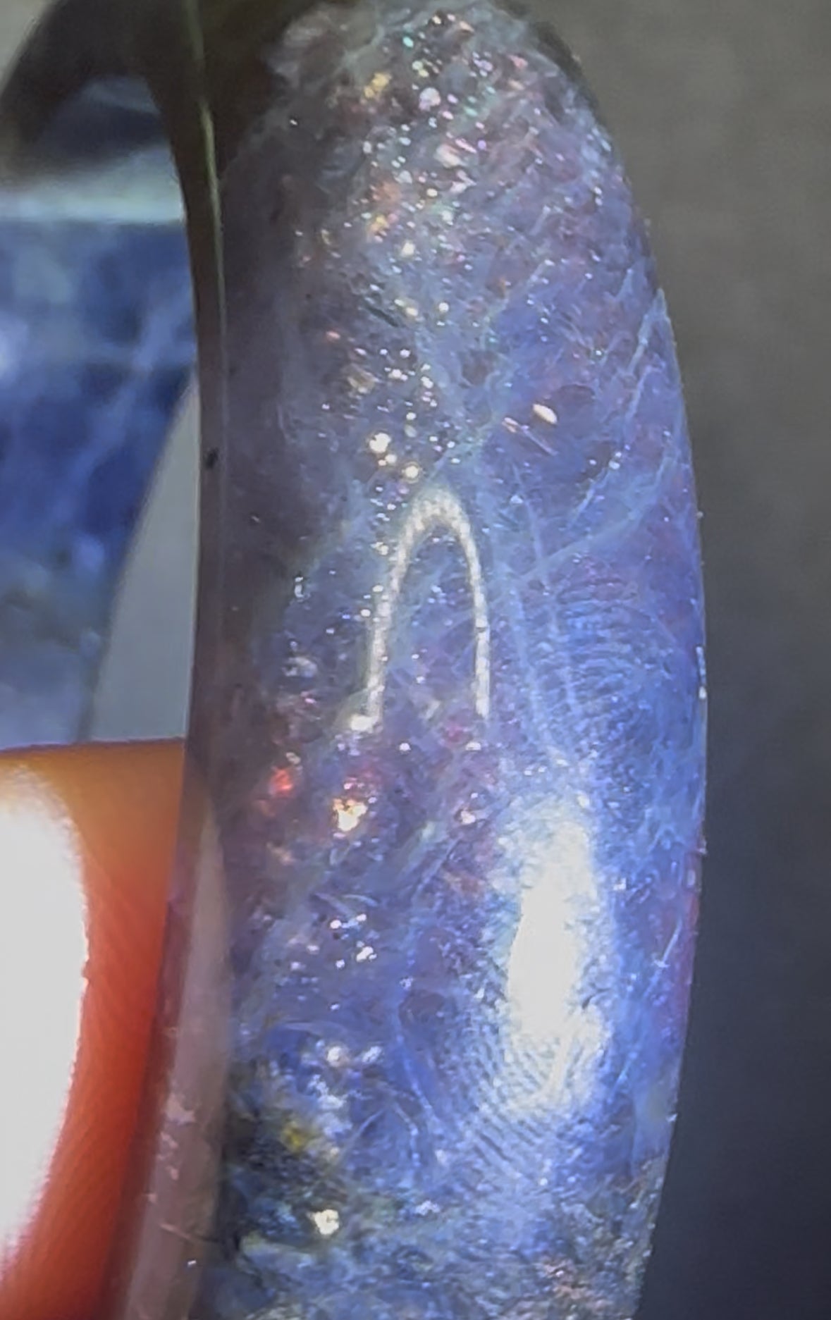 Iolite Crystal Bangle