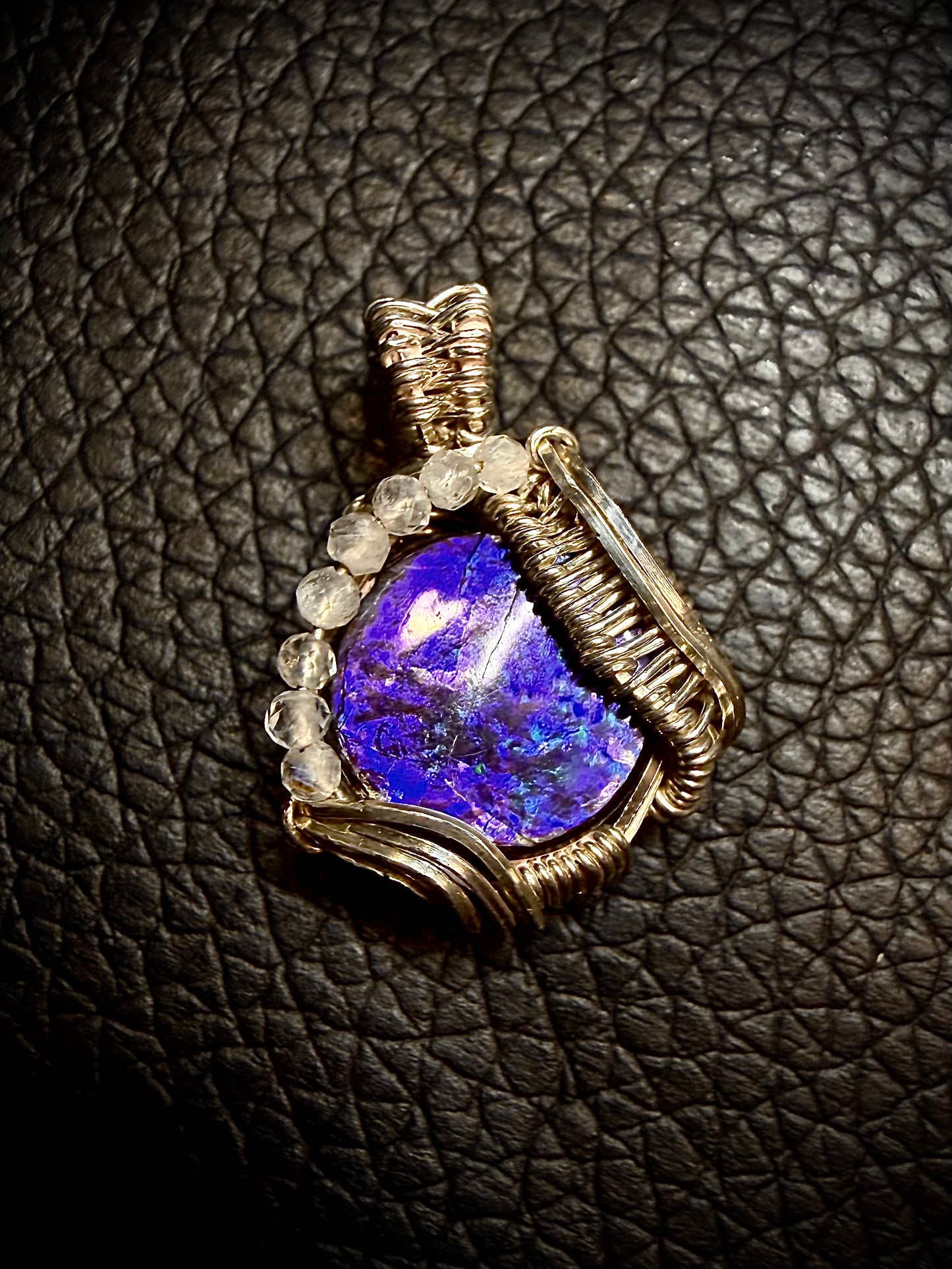 925 Ammolite Mini Pendant