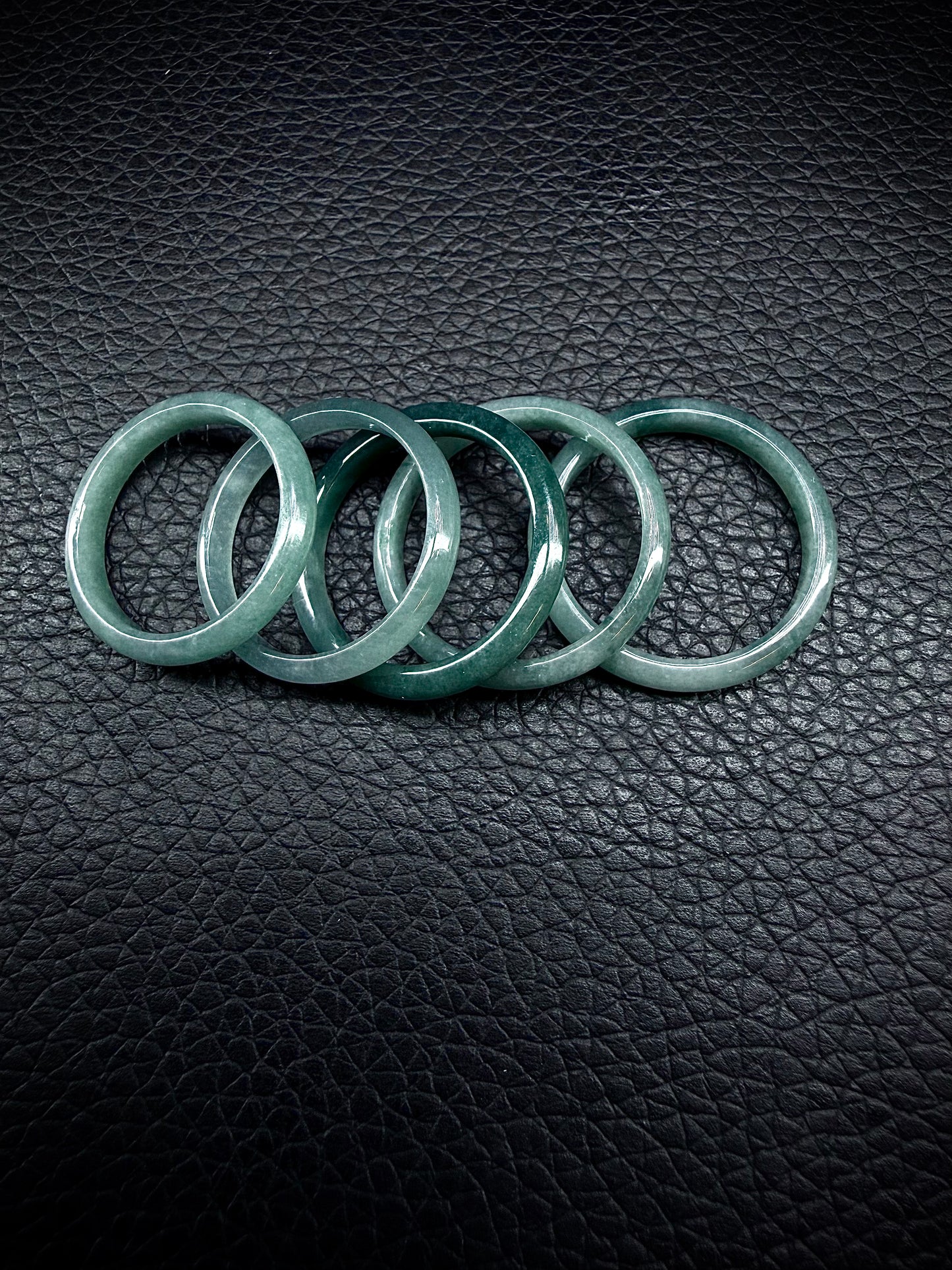 Blue Water Jade Rings