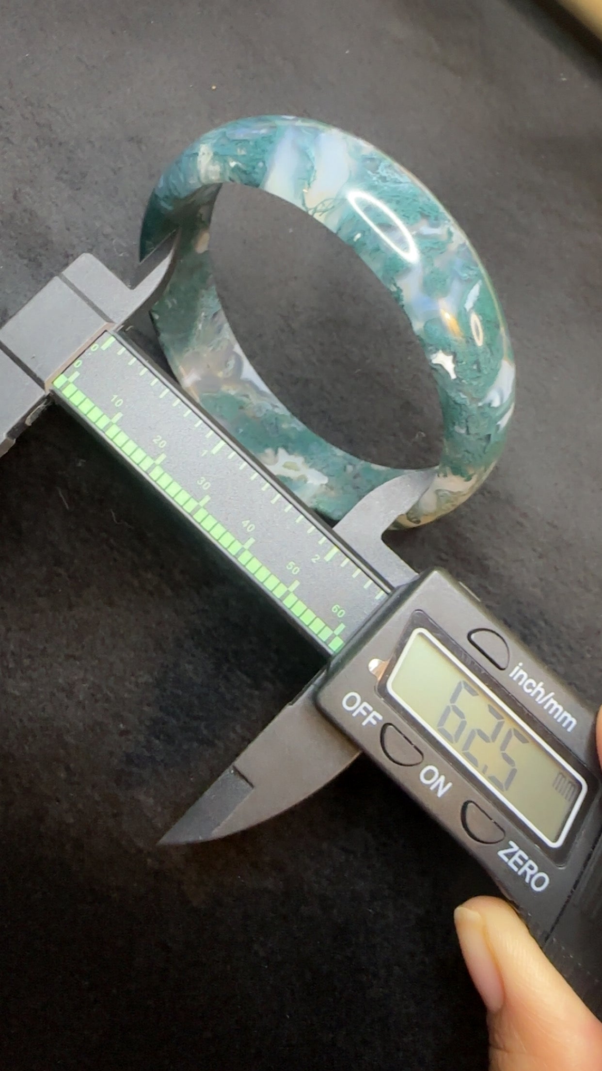 Moss Agate Bangle 1