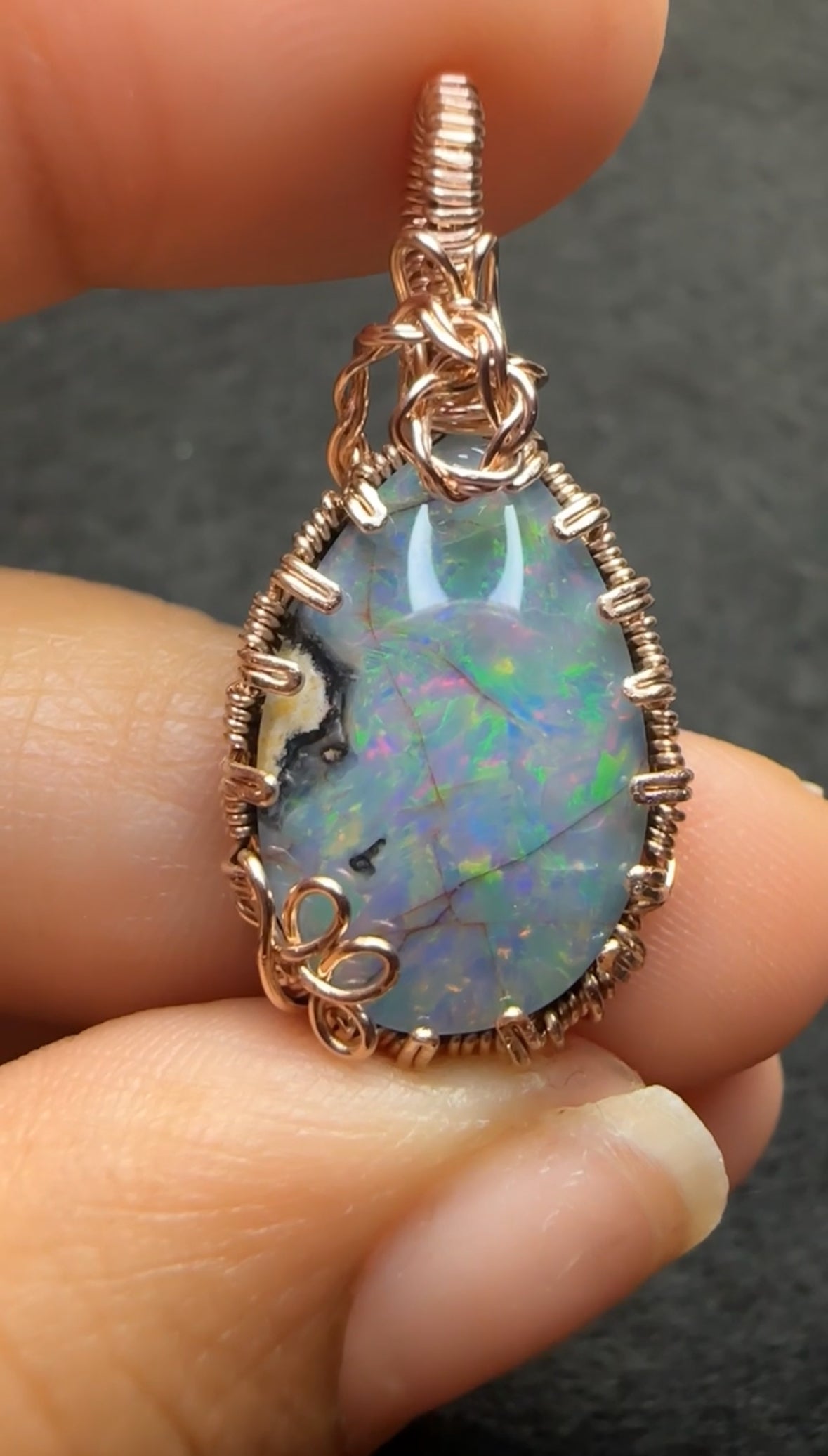 14k Rose Spencer Opal