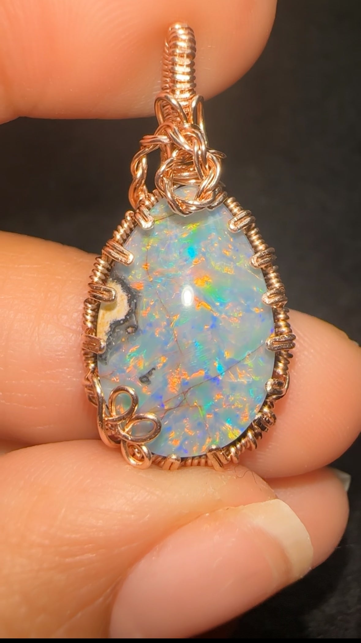 14k Rose Spencer Opal
