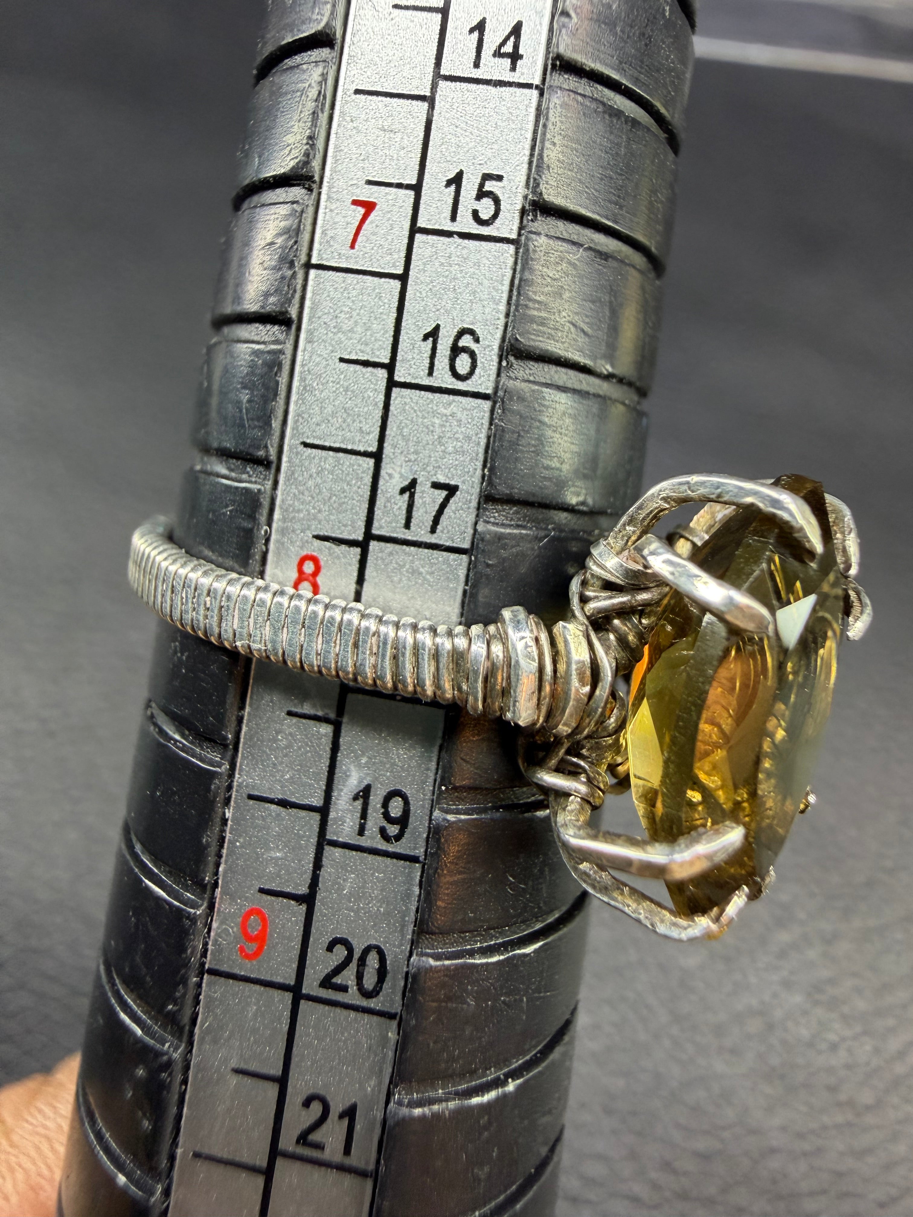 925 Citrine Ring