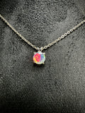 925 Ethiopian Opal Solitaire pendant