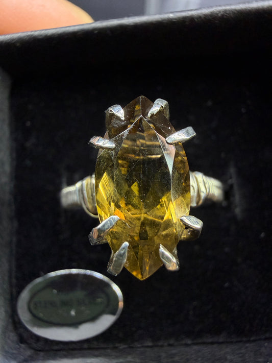 925 Citrine Ring