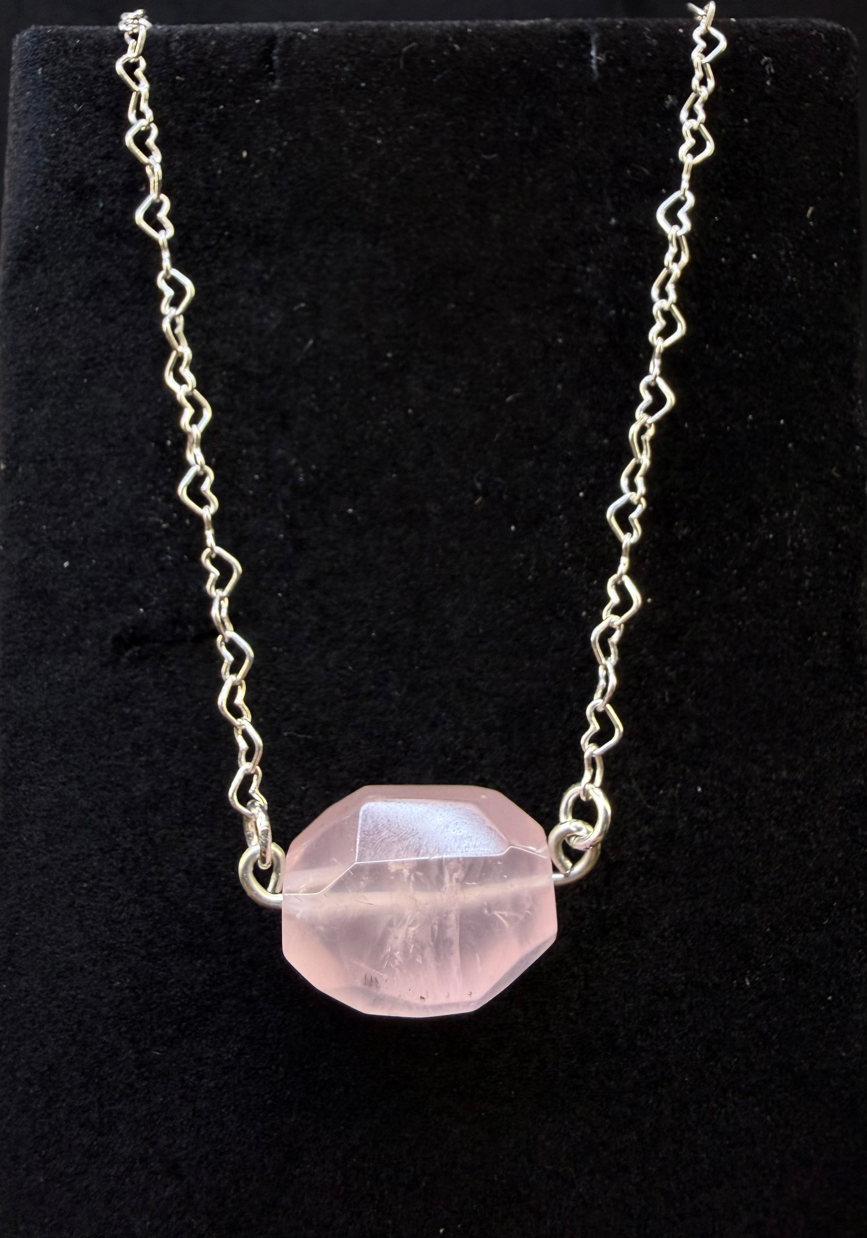 925 Rose Quartz Necklace