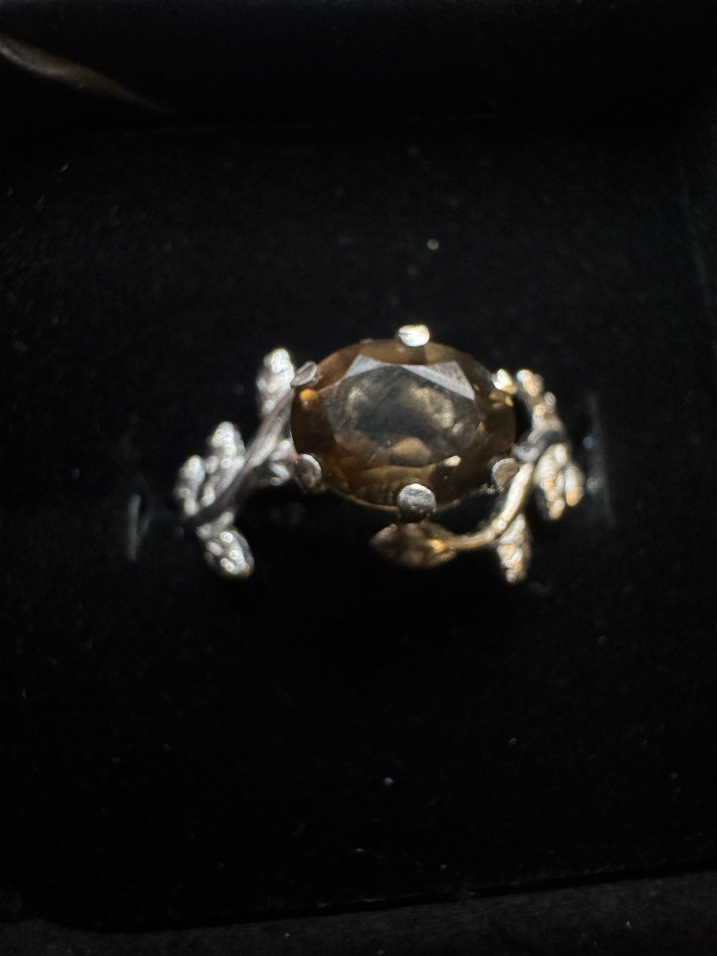 925 Smokey Quartz Ring