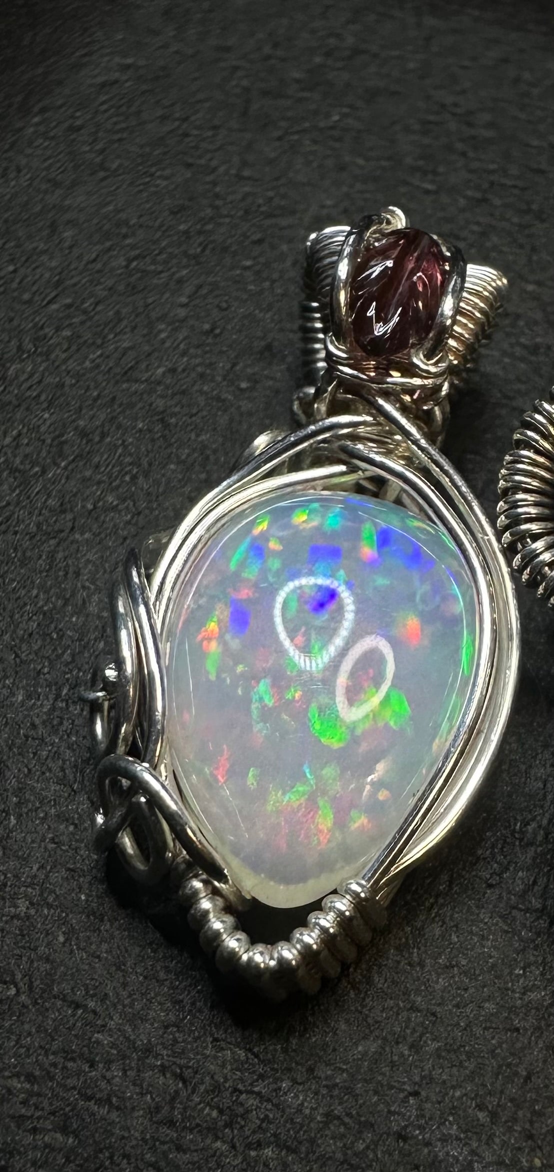 925 Pinfire Opal Pendant