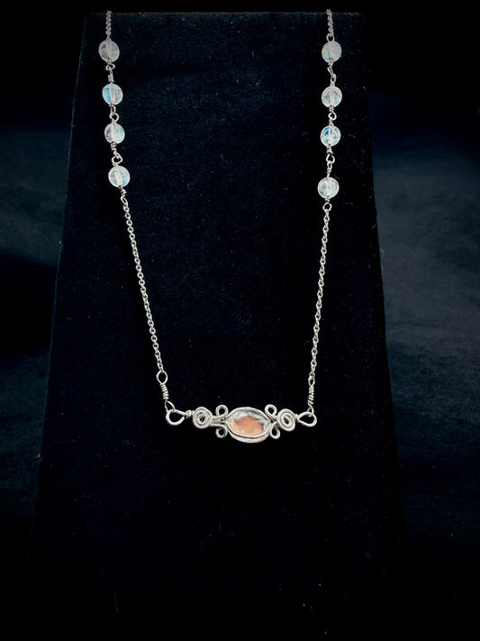 925 Malagasy Moonstone Necklace