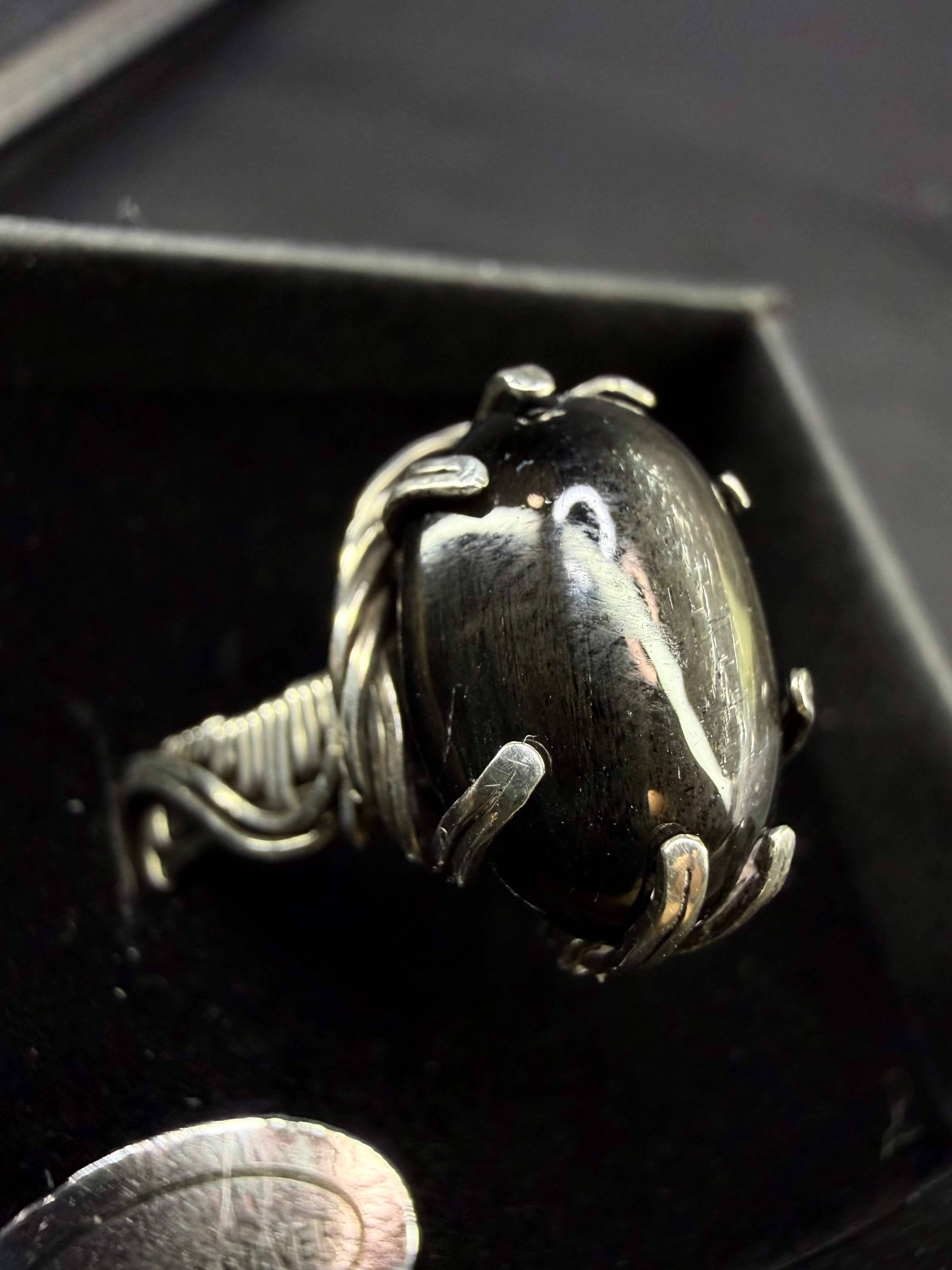 925 Black Moonstone