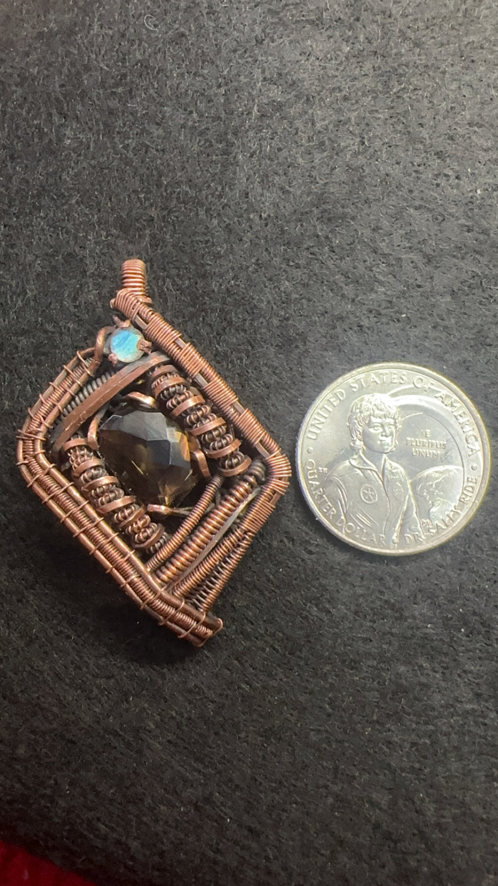 Faceted Smokey Quartz Pendant