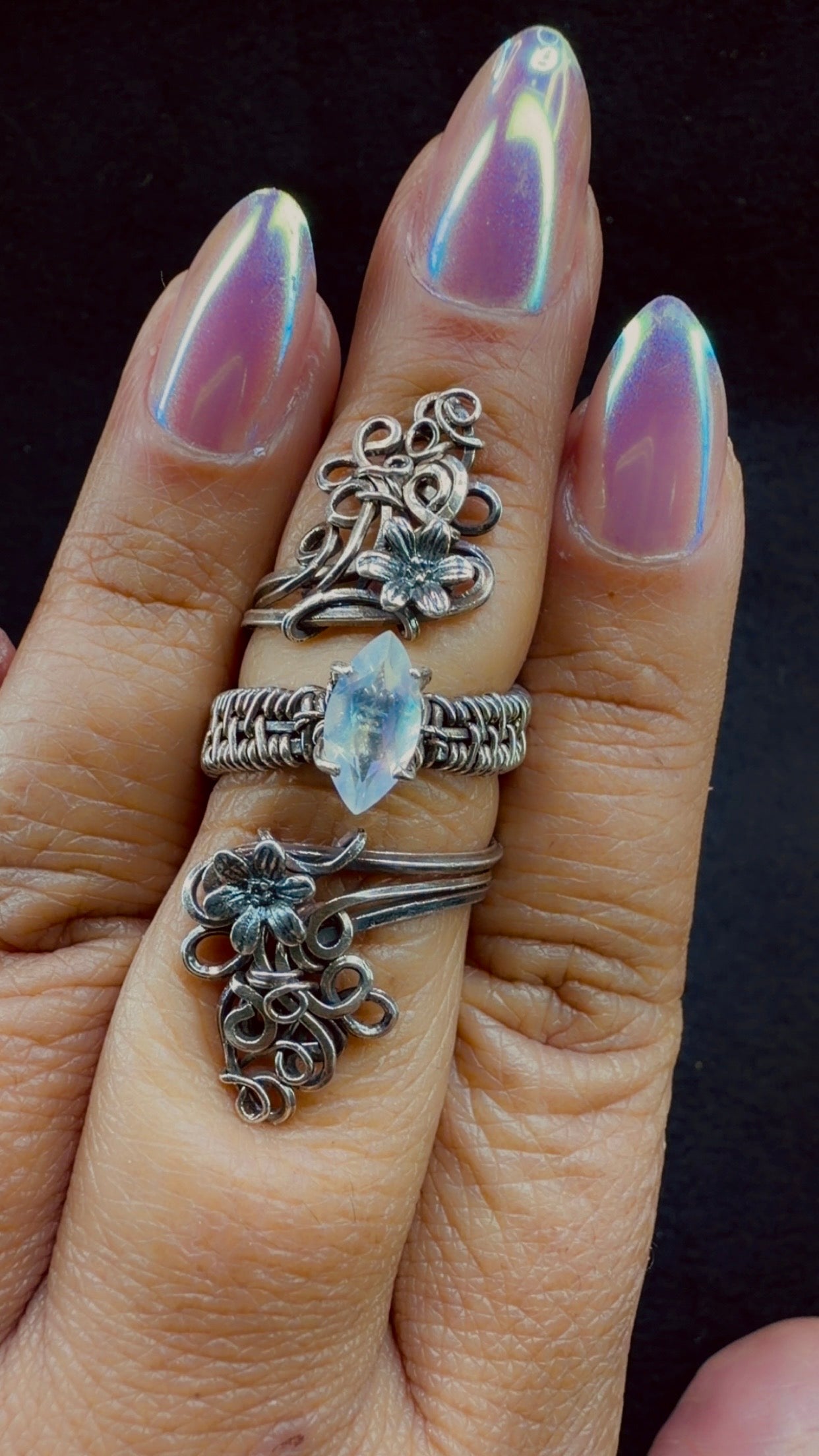 Moonstone Goddess Ring