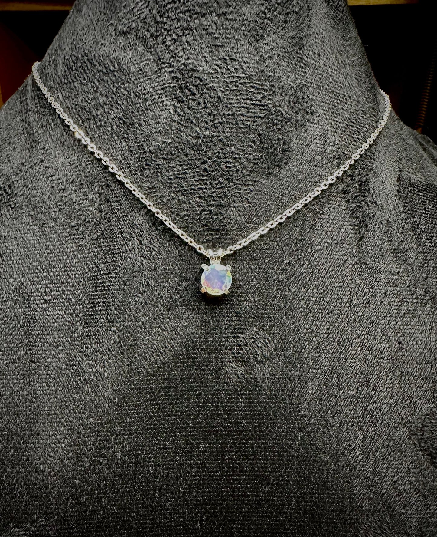 925 Ethiopian Opal Solitaire