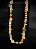 Copper in Quartz Chip necklace