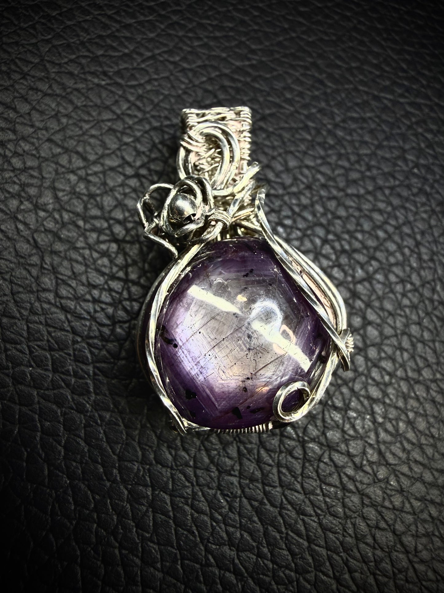 925 Star Ruby Pendant