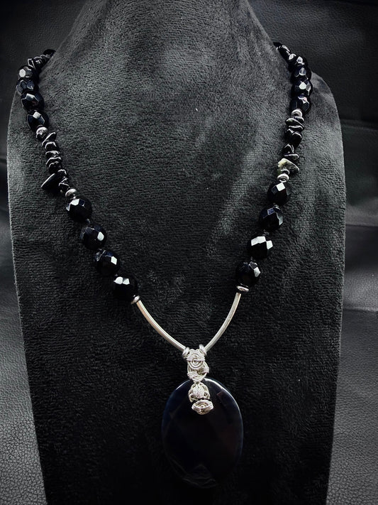 925 Onyx Necklace