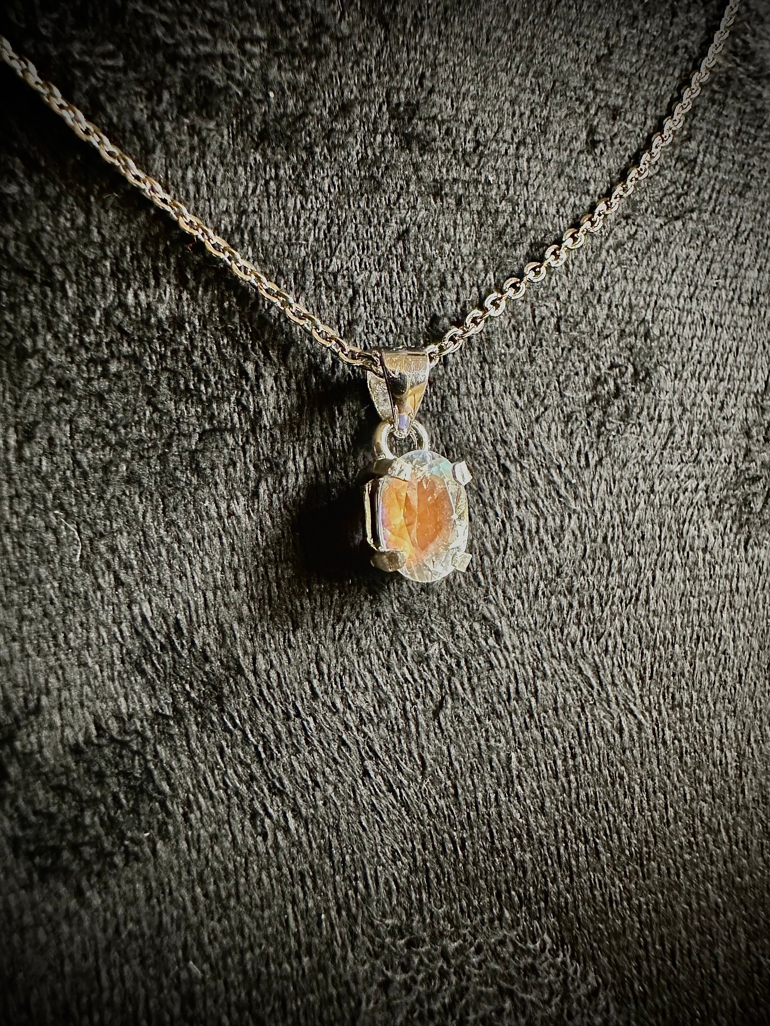 925 Malagasy Moonstone Pendant