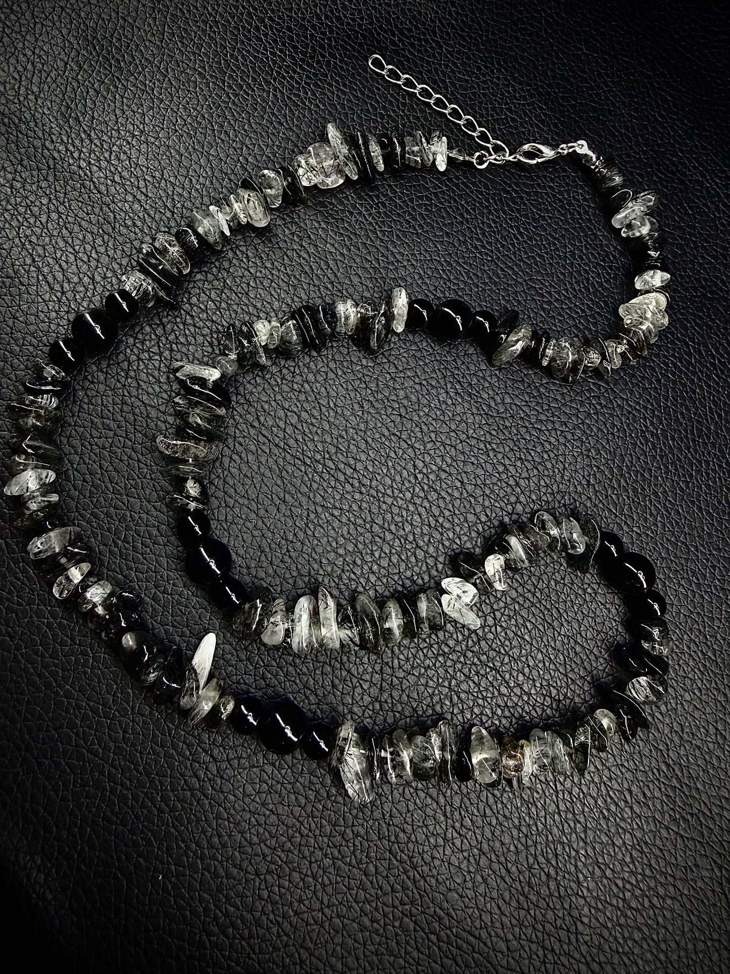 Tourmaline in Quartz Chip necklace