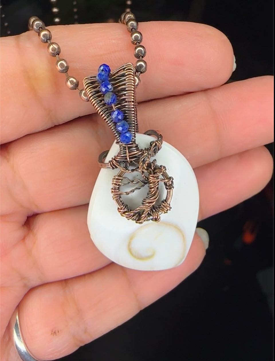 Shiva Shell Tree of Life Pendant
