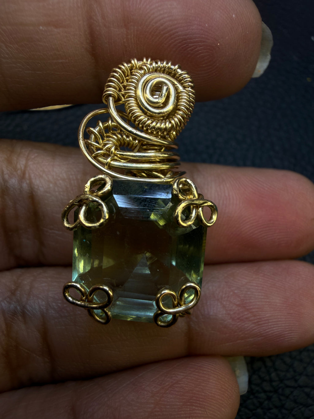 Prasiolite Pendant