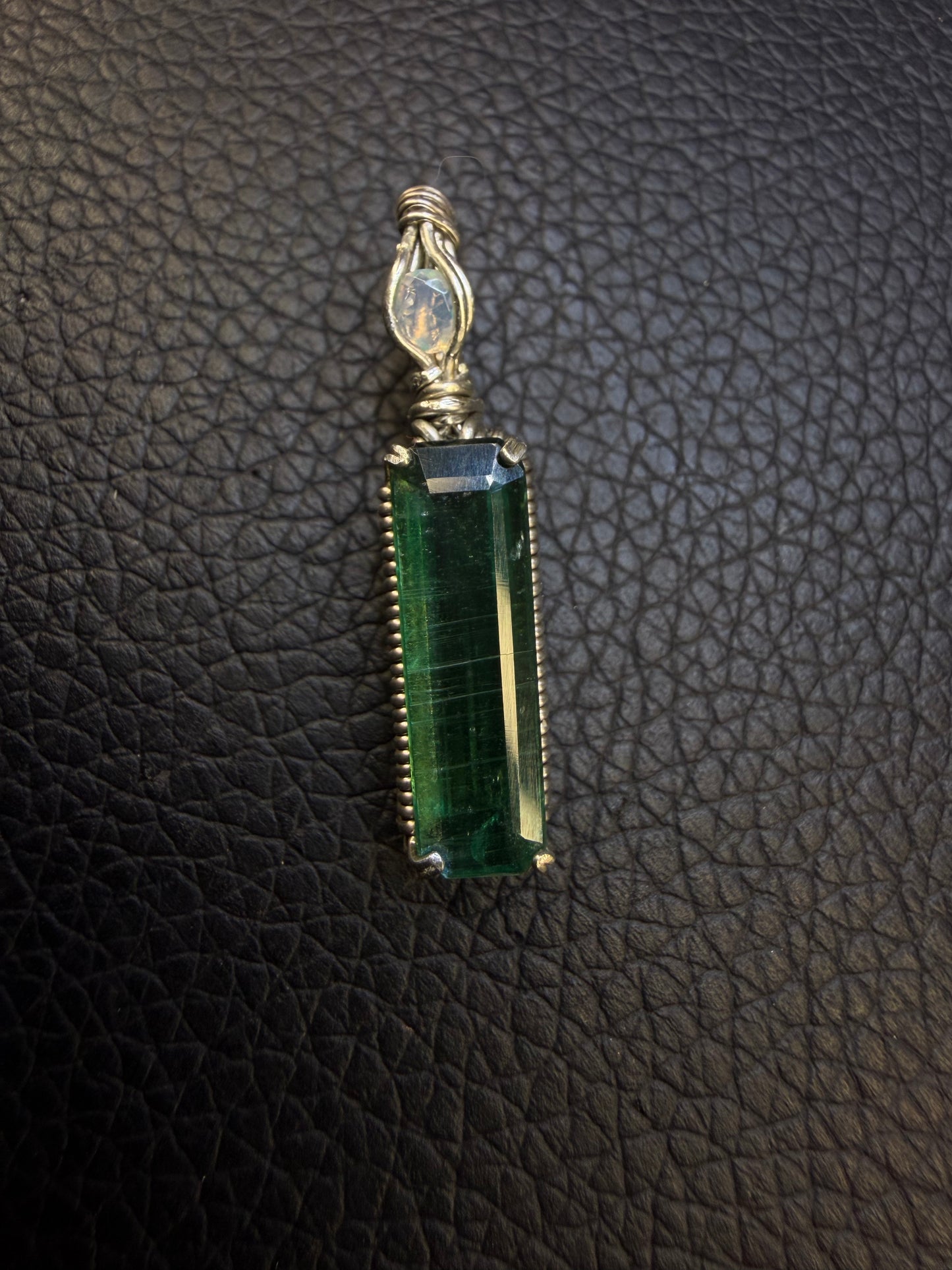 925 Green Kyanite Pendant