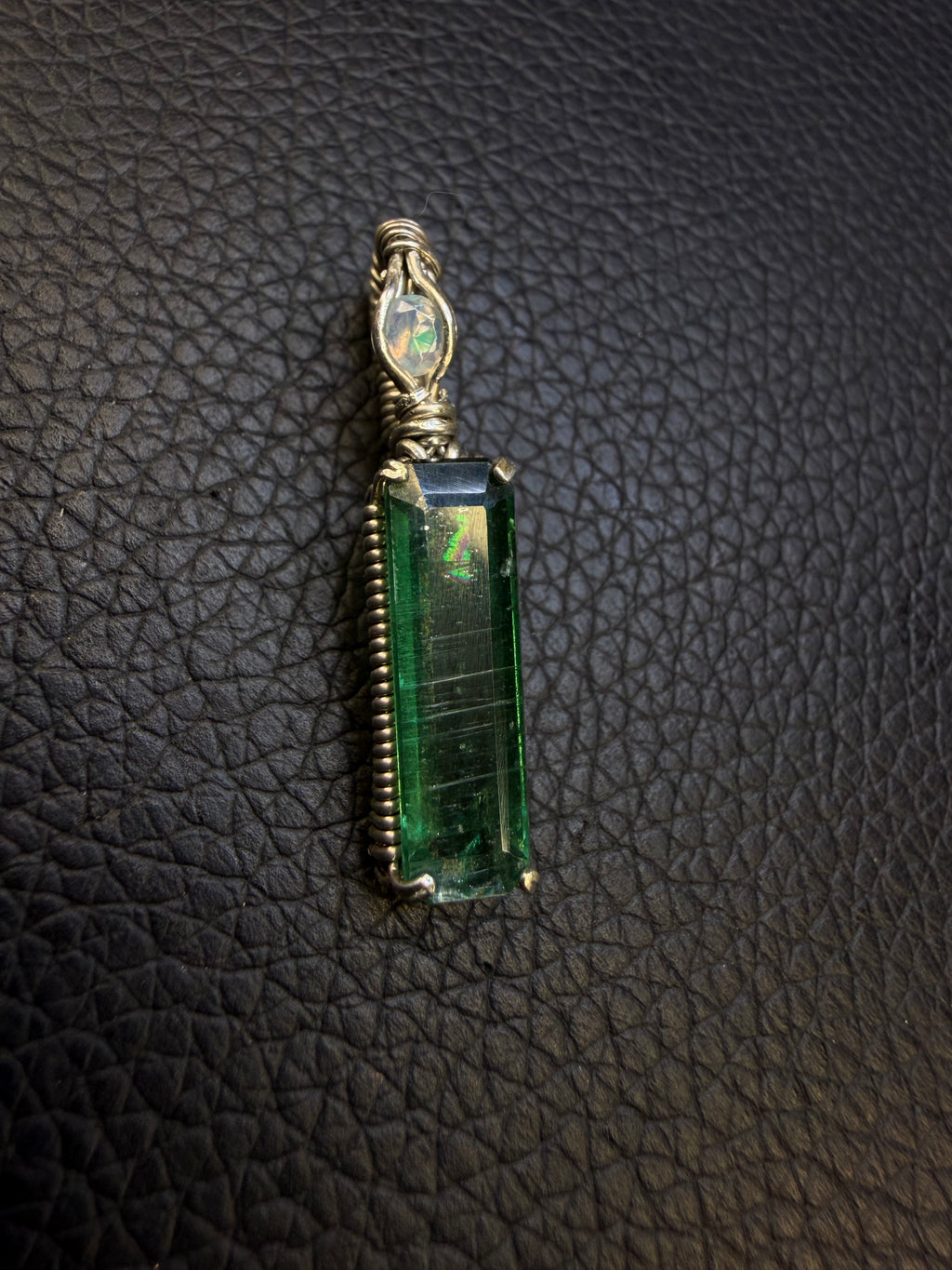 925 Green Kyanite Pendant