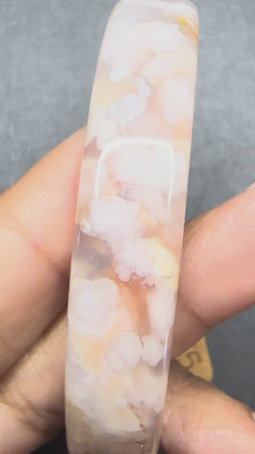 Flower Agate Bangle