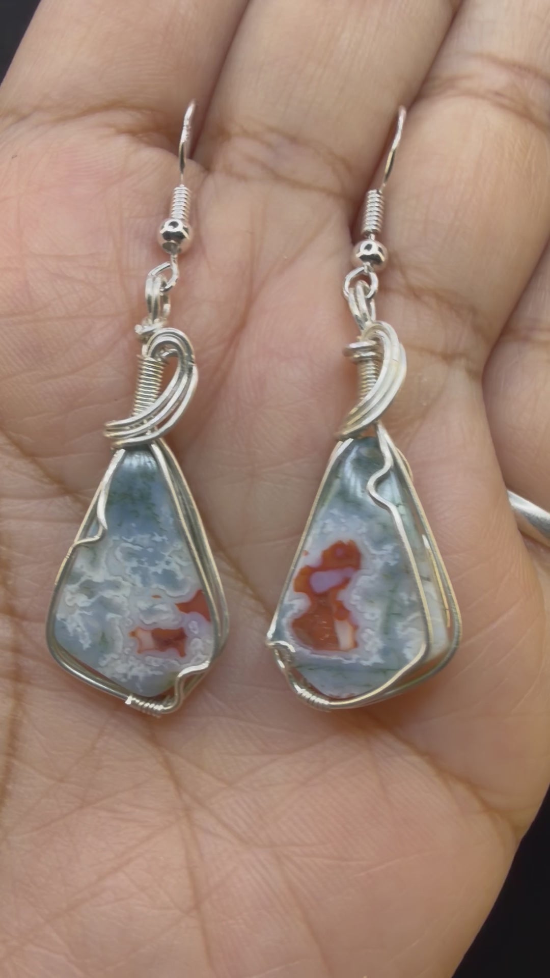 Pink Moss Dangles