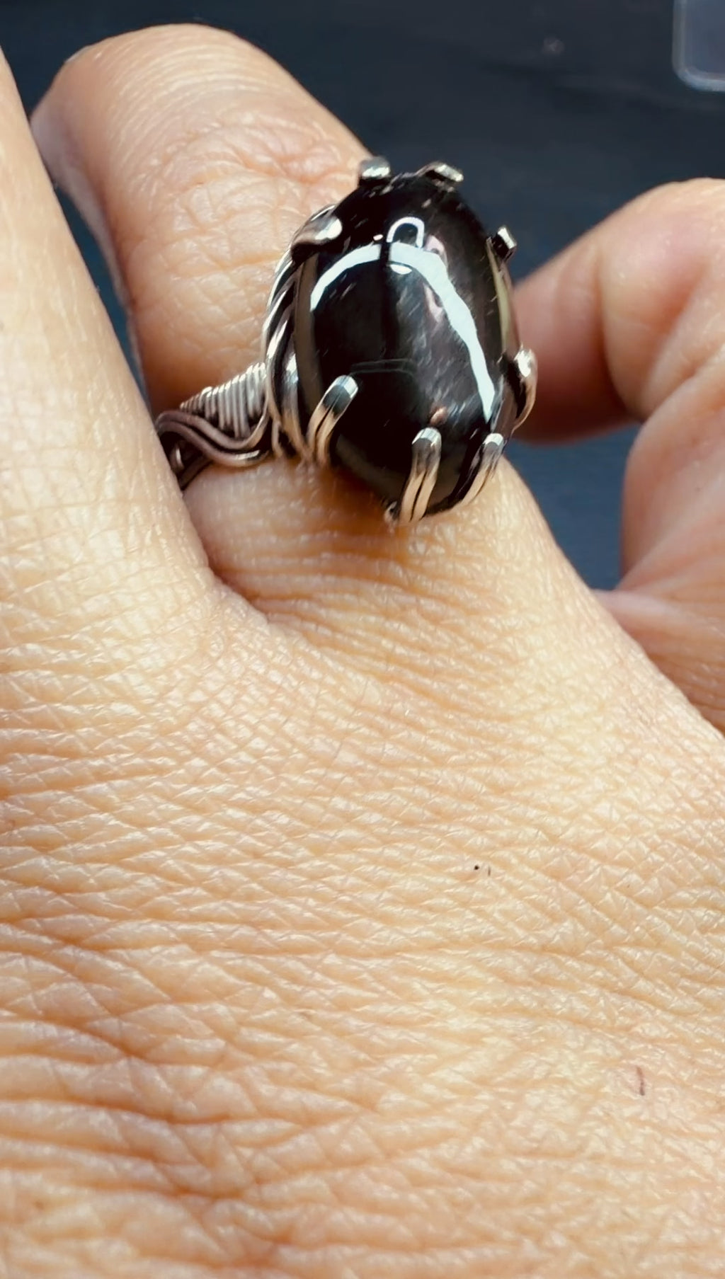 925 Black Moonstone