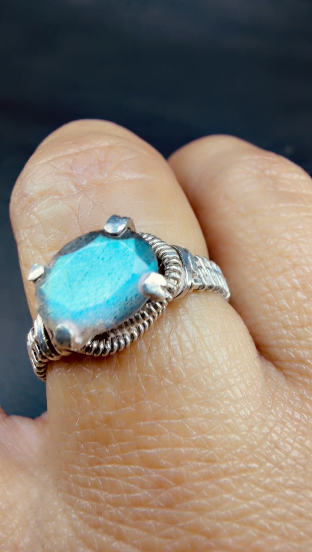 925 Labradorite Ring