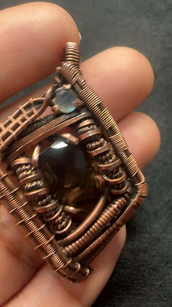 Faceted Smokey Quartz Pendant