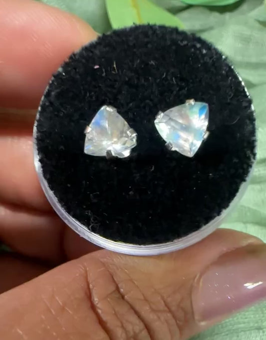 Malagasy Moonstone Studs